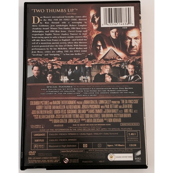 The Da Vinci Code (DVD) - Picture 2 of 7